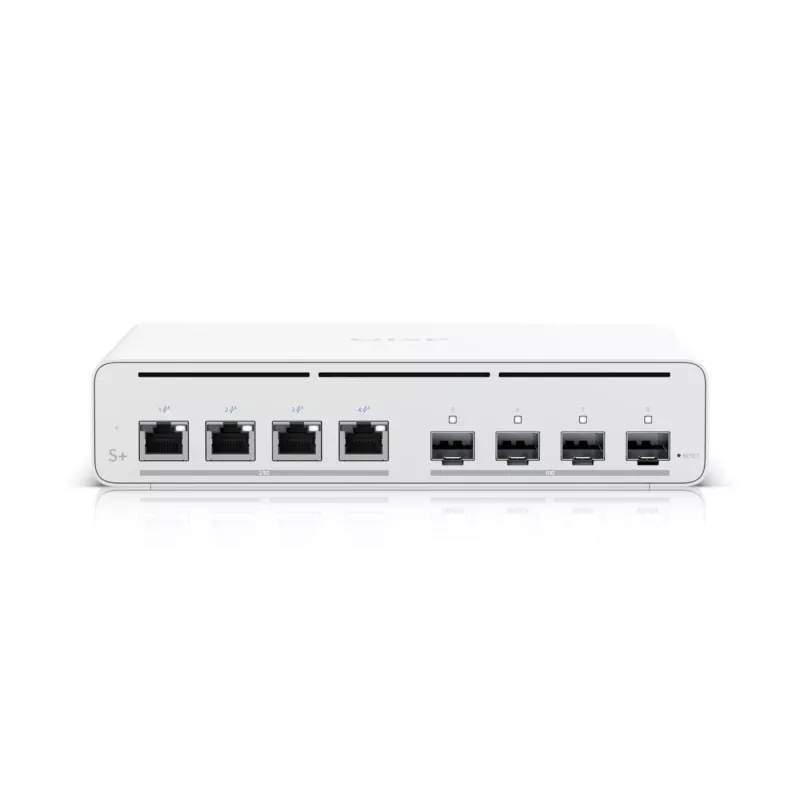 Ubiquiti UISP-S-PLUS-EU 8-Port 2,5GbE PoE++ Switch mit 10G SFP+ Uplink, 200W Budget
