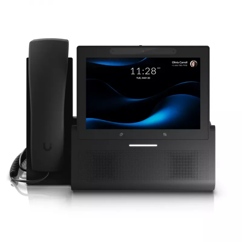Ubiquiti UniFi Talk UTP-G3-Touch-Enterprise VoIP-Touchscreen-Tischtelefon, Schwarz, Wi-Fi