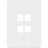 Ubiquiti Universal Keystone Wall Plate 4-Port Vertical – Sauberes, anpassbares Finish (UACC-WP-KEYSTONE-V-4P)