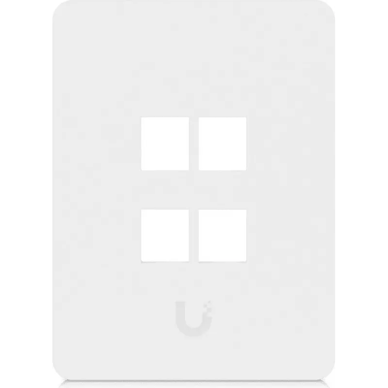 Ubiquiti Universal Keystone Wall Plate 4-Port Vertical – Sauberes, anpassbares Finish (UACC-WP-KEYSTONE-V-4P)