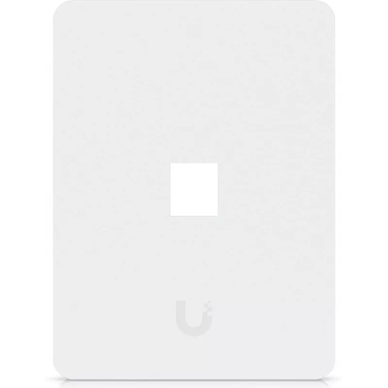 Ubiquiti Universal Keystone Wall Plate – Sauberes, anpassbares Finish, 1 Port (Weiß)