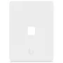 Ubiquiti Universal Keystone Wall Plate – Sauberes, anpassbares Finish, 1 Port (Weiß)