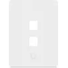 Ubiquiti Universal Keystone Wandplatte Clean, anpassbare Oberfläche, 2-Port Vertikal (UACC-WP-KEYSTONE-V-2P)