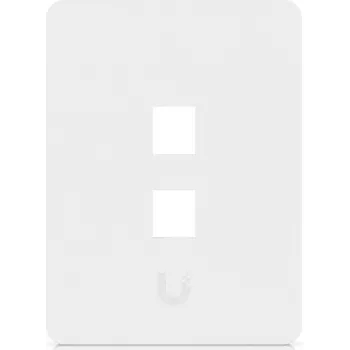 Ubiquiti Universal Keystone Wandplatte Clean, anpassbare Oberfläche, 2-Port Vertikal (UACC-WP-KEYSTONE-V-2P)