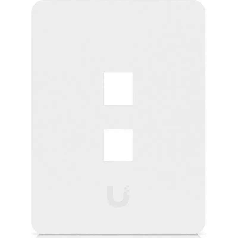 Ubiquiti Universal Keystone Wandplatte Clean, anpassbare Oberfläche, 2-Port Vertikal (UACC-WP-KEYSTONE-V-2P)