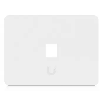 Ubiquiti Universal Keystone Wall Plate – Single Gang, 1-Port, Weiß (UACC-WP-KEYSTONE-H-1P)