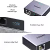 UGREEN 1-zu-2 Gigabit Ethernet-Splitter, 1000Mbps LAN-Netzwerkadapter, RJ45 Stecker auf 2 Buchsen, passiv, Schwarz