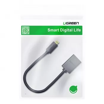 UGREEN 20134-20134 Micro-HDMI-Stecker auf HDMI-Buchse Adapter - Schwarz