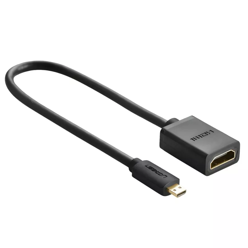 UGREEN 20134-20134 Micro-HDMI-Stecker auf HDMI-Buchse Adapter - Schwarz