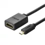 UGREEN 20134-20134 Micro-HDMI-Stecker auf HDMI-Buchse Adapter - Schwarz