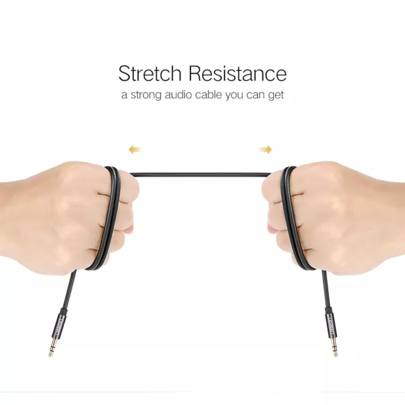 UGREEN 3,5-mm-Aux-Kabel 0,5 m vergoldetes Stereo-Audiokabel