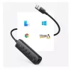 UGREEN 4-in-1 USB Hub 4x USB-A 3.0 PD DC 12V 0,25m Schwarz (CM416 10915)