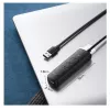 UGREEN 4-in-1 USB Hub 4x USB-A 3.0 PD DC 12V 0,25m Schwarz (CM416 10915)