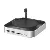 UGREEN 65487 USB-C 11-in-1 Docking Station für Mac Mini M4/M4 Pro mit M.2-SSD-Einschub, Space Grey