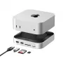 UGREEN 65487 USB-C 11-in-1 Docking Station für Mac Mini M4/M4 Pro mit M.2-SSD-Einschub, Space Grey