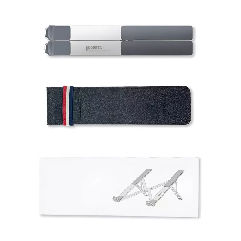 UGREEN Aluminium verstellbarer Laptop-Ständer, klappbar, höhen- und neigungswinkelverstellbar, Space Grey
