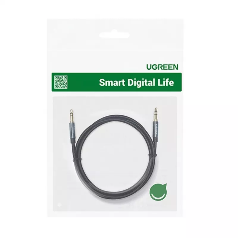 UGREEN AUX Audiokabel 3,5 mm Winkelstecker 2 m Blau (AV112)