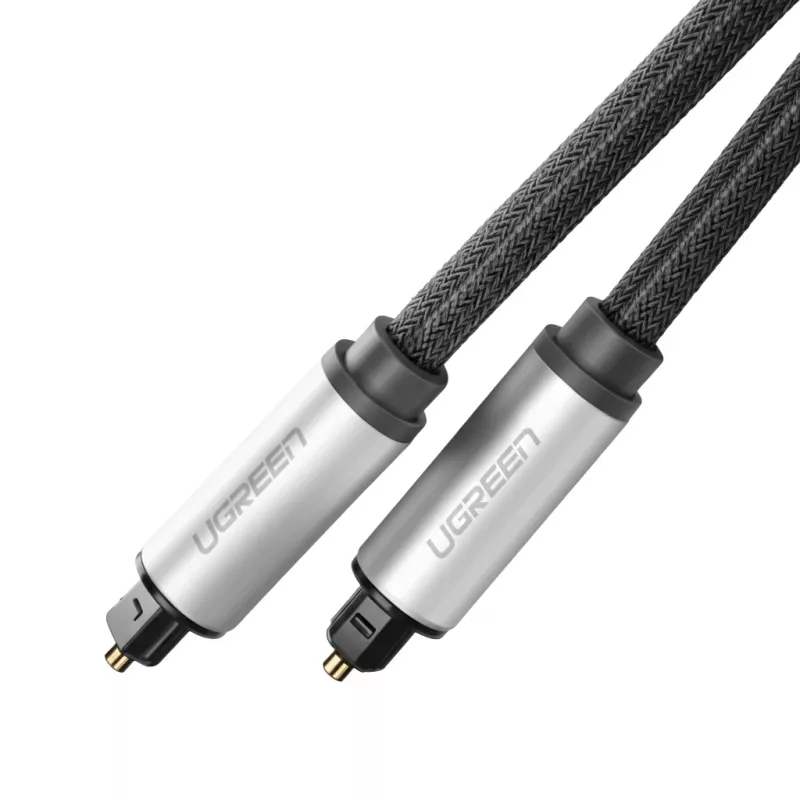 Ugreen AV108 10540 Digitales optisches Audiokabel Toslink/SPDIF 2m Grau