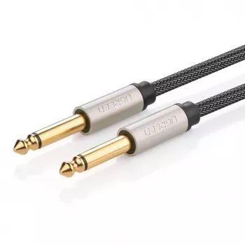 UGREEN AV128 10639 Mono TS Kabel 6,35mm Klinke auf 6,35mm Klinke 3m - Grau
