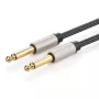 UGREEN AV128 10639 Mono TS Kabel 6,35mm Klinke auf 6,35mm Klinke 3m - Grau