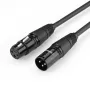UGREEN AV130 XLR-Kabel weiblich auf XLR männlich Mikrofonkabel - 3 m (Schwarz)