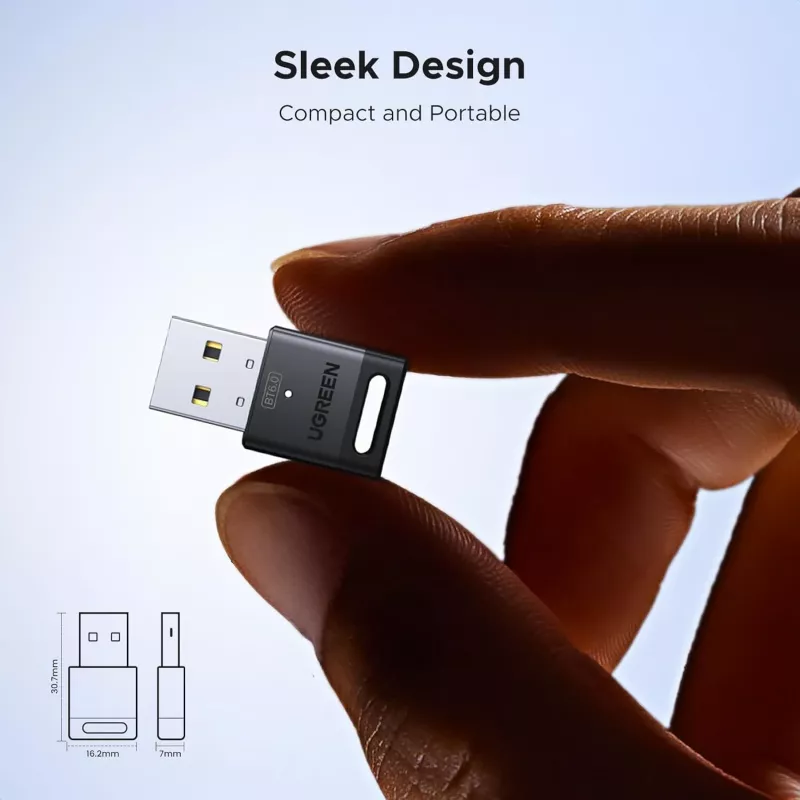UGREEN Bluetooth 6.0 USB-Adapter - Schwarz