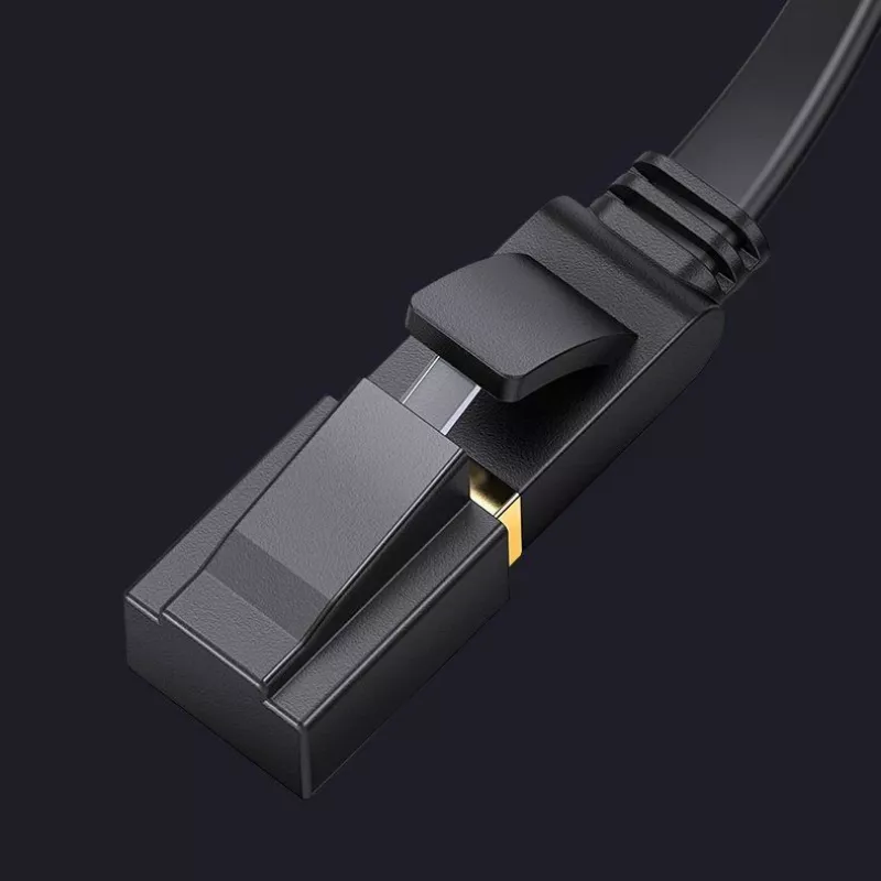 UGREEN Cat 7 STP Ethernet Patchkabel 10m Schwarz Flach RJ45 LAN 10 Gbit/s