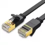 UGREEN Cat 7 STP Ethernet Patchkabel 10m Schwarz Flach RJ45 LAN 10 Gbit/s