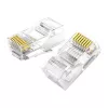 UGREEN Cat6 RJ45 Modularstecker - transparent mit Goldkontakten (10 Stück)