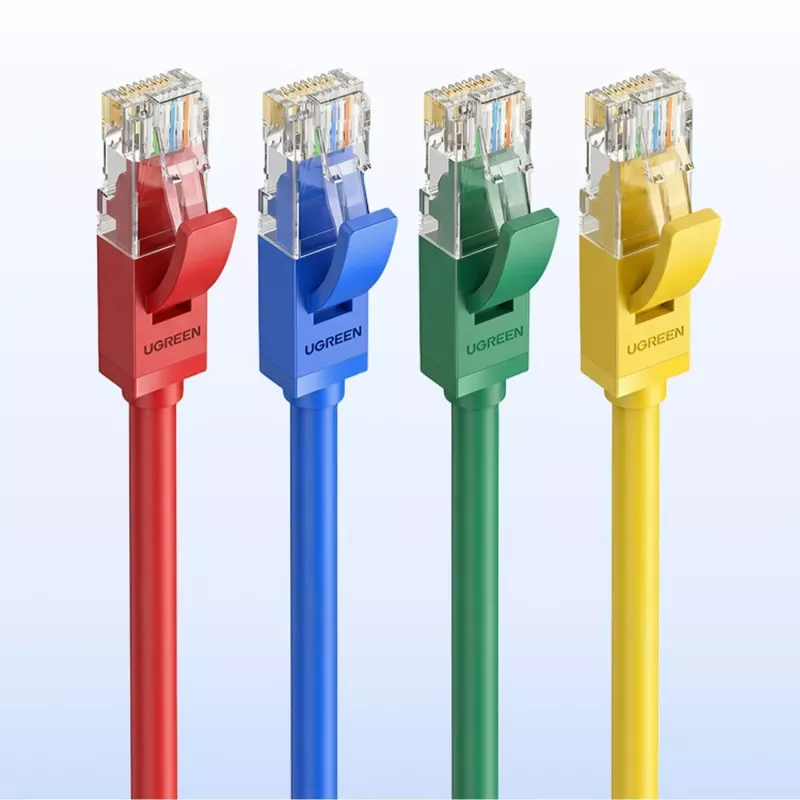 UGREEN Cat6 UTP Ethernet-Kabel 2M Rot – 10Gbps High-Speed RJ45 Netzwerk-Patchkabel