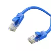 UGREEN Cat6 UTP Flach-Ethernetkabel 1m Blau - 10Gbps 250MHz RJ45 Netzwerk-Patchkabel