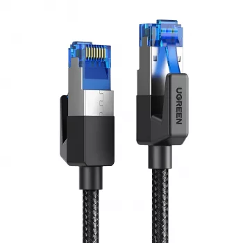 UGREEN Cat8 Nylon-Geflecht Ethernet-Kabel - 40Gbps mit modularen Steckern - 1m