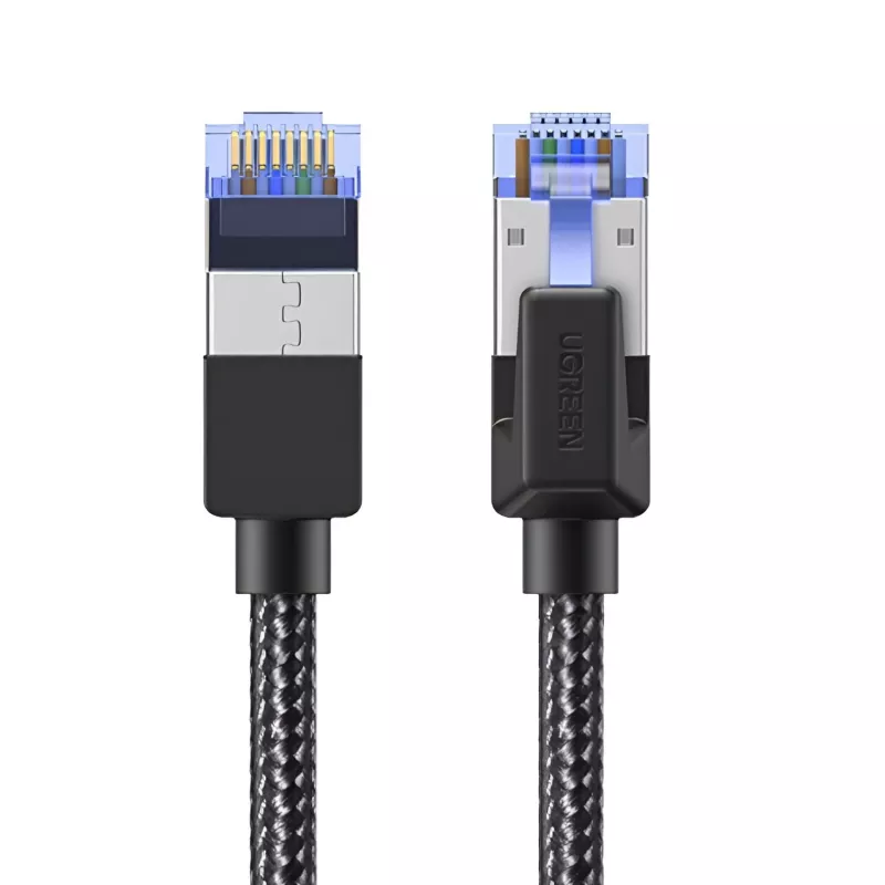 UGREEN Cat8 Nylon-Geflecht Ethernet-Kabel - 40Gbps mit modularen Steckern - 3m