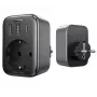 UGREEN CD314 30W GaN Charger mit 2 USB-A, 1 USB-C und 1 AC-Steckdose, EU-Stecker, Schwarz