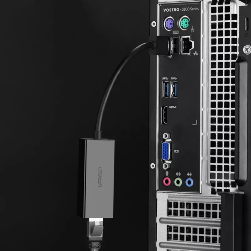 UGREEN CM111 USB 3.0 auf RJ45 Gigabit Ethernet Adapter - Schwarz