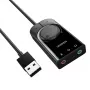 UGREEN CM129 USB-A auf 3,5mm externer Stereo-Sound-Adapter - Schwarz