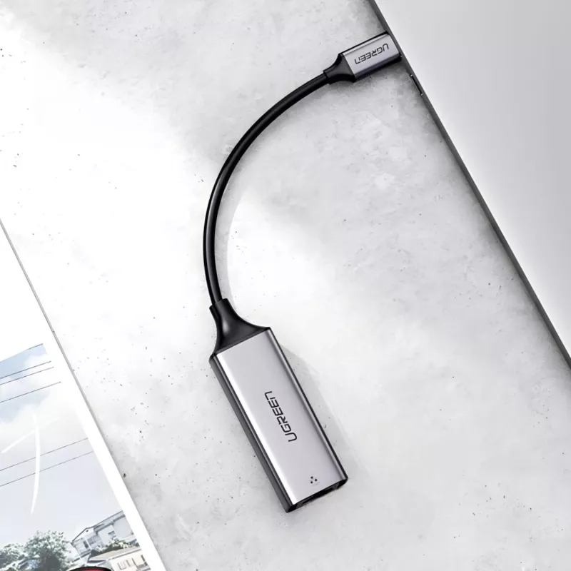 UGREEN CM199-50737 Type-C auf Gigabit-Ethernet-Adapter - Silber