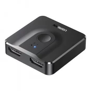 UGREEN CM217-50966 2-in-1 bidirektionaler 4K HDMI-Umschalter - Schwarz
