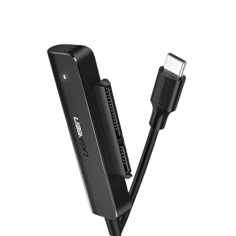 UGREEN CM321 USB-C auf 2,5 inch SATA HDD/SSD Konverterkabel 5Gbps Schwarz