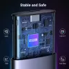 UGREEN CM400-90264 M.2 NVMe/SATA SSD-Gehäuse 10Gbps USB-C 3.2 Gen 2 werkzeuglos Aluminium Silber