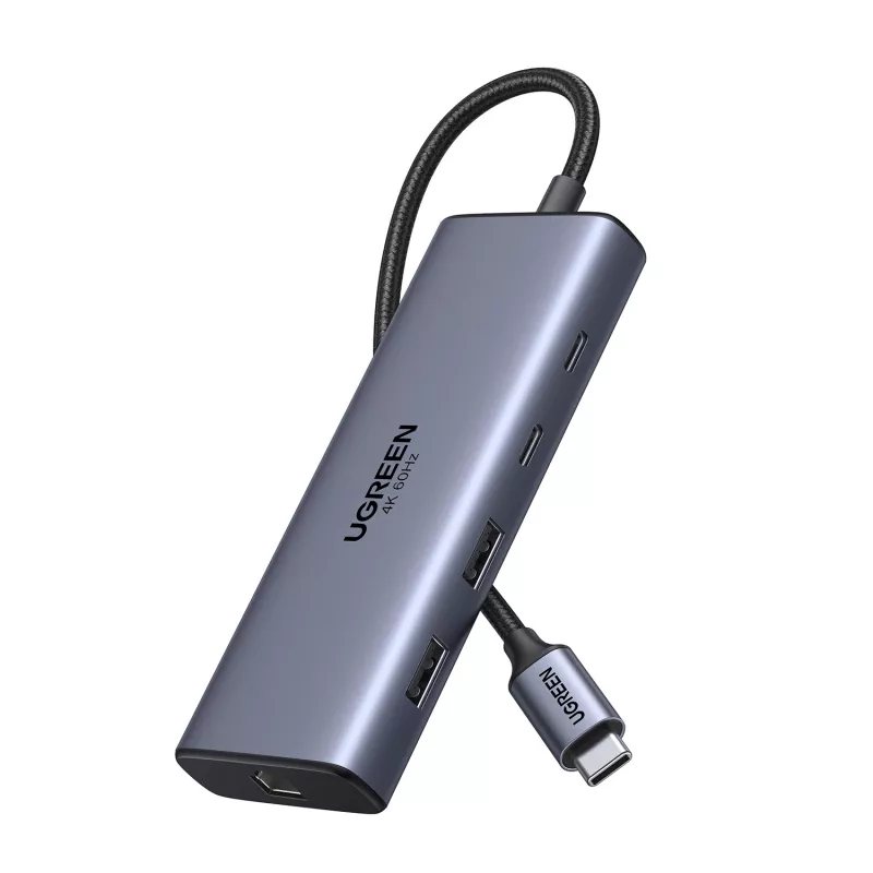 Ugreen CM639 USB-C 10-in-1 Hub mit 2x HDMI, 2x USB, RJ45, SD/TF, PD 100W