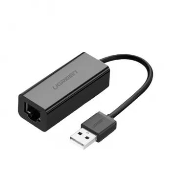 UGREEN CR110 USB 2.0 zu RJ45 Ethernet-Adapter - Schwarz