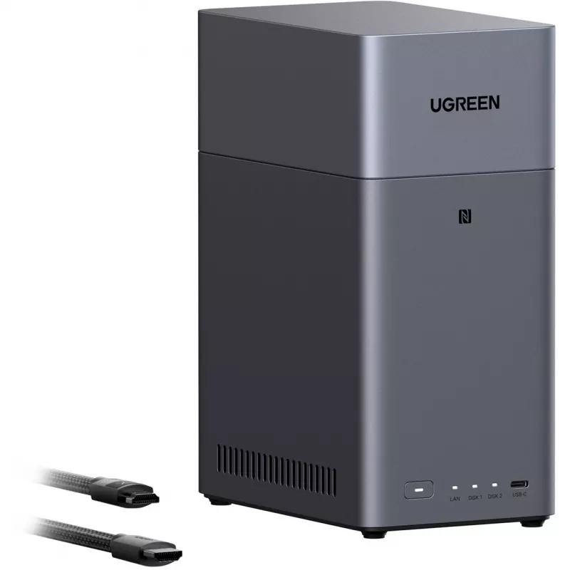 UGREEN DH2300 + 2x 6 TB Seagate IronWolf HDD Bundle (Black)