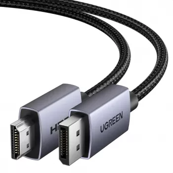 UGREEN DisplayPort-auf-HDMI-Adapterkabel 4K@30Hz 1m Schwarz DP125