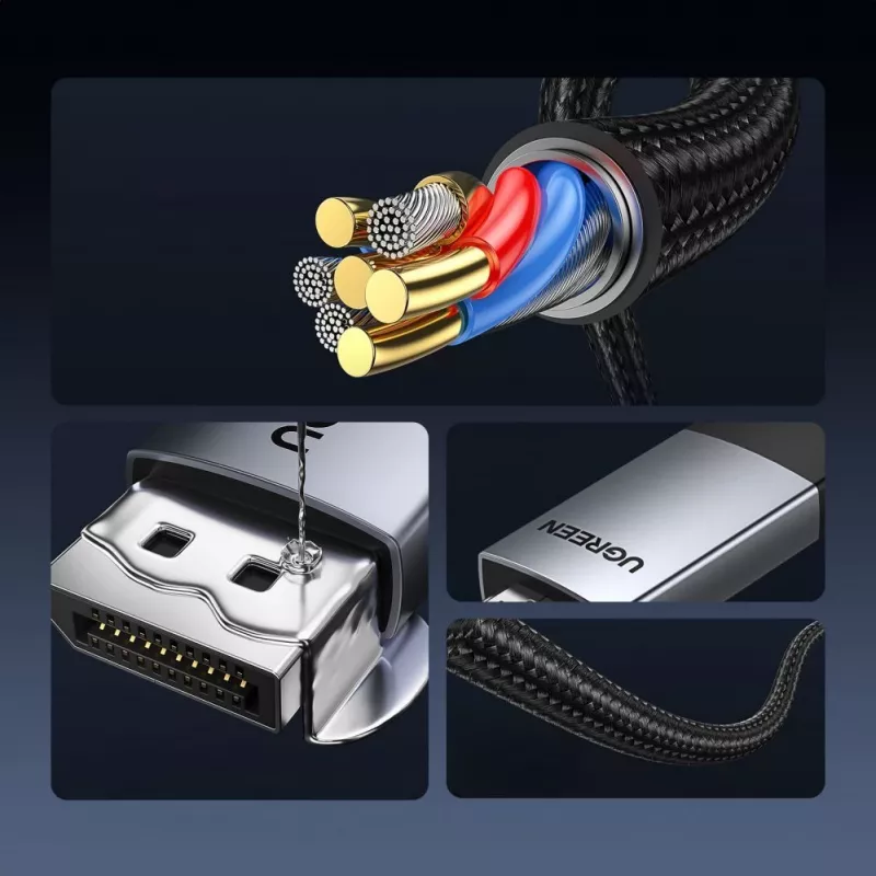 UGREEN DP119 DisplayPort-auf-HDMI-Kabel 2m 4K 60Hz Grau