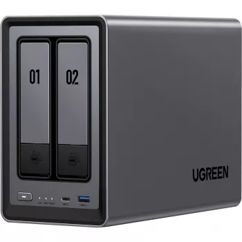UGREEN DXP2800+ 2x Seagate IronWolf HDD Bundle - 2-Bay NAS mit Intel Celeron N5105, 8GB DDR4, 2x 2,5GbE, inkl. 2x 4TB HDDs