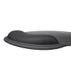 UGREEN Ergonomisches Mauspad LP668 – Gel-Handgelenkauflage, glatte Stoffoberfläche, rutschfeste Gummibasis, Schwarz