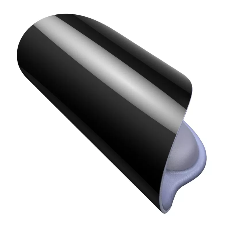 UGREEN Ergonomisches Mauspad LP668 – Gel-Handgelenkauflage, glatte Stoffoberfläche, rutschfeste Gummibasis, Schwarz