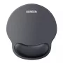 UGREEN Ergonomisches Mauspad LP668 – Gel-Handgelenkauflage, glatte Stoffoberfläche, rutschfeste Gummibasis, Schwarz