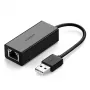 Ugreen Externe Netzwerkkarte RJ45 - USB 2.0 100 Mbps Ethernet Schwarz (CR110 20254)